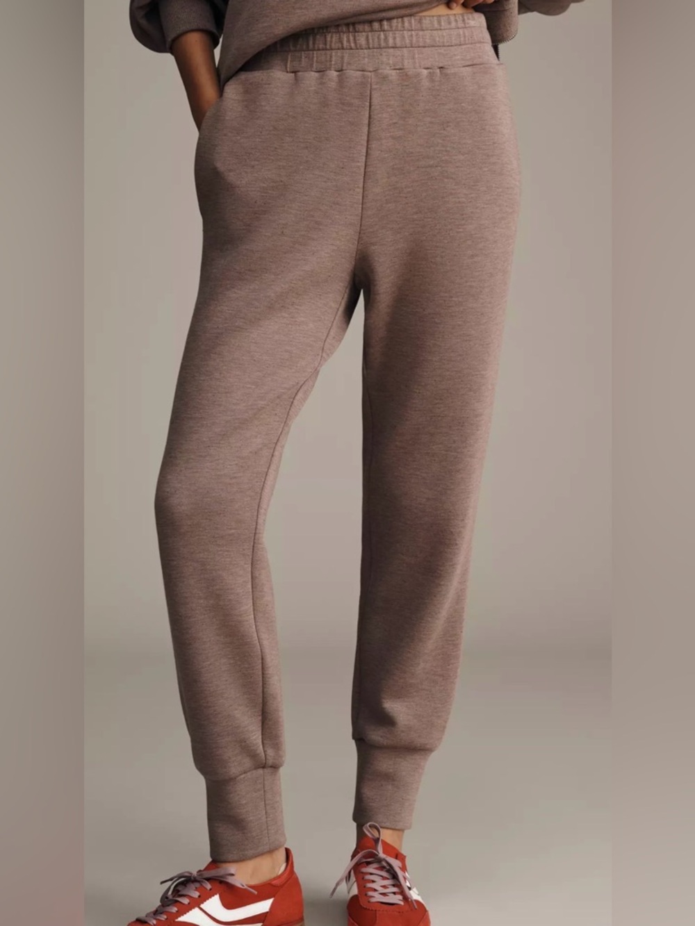 Varley The Slim Cuff 25 Pants ~ Large ~ Taupe
